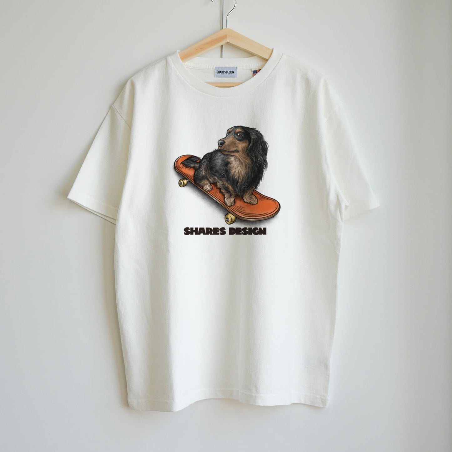 DOG SKATER-TEE/半袖 T シャツ(フレブル/ダックスフンド/柴犬 全3種)
