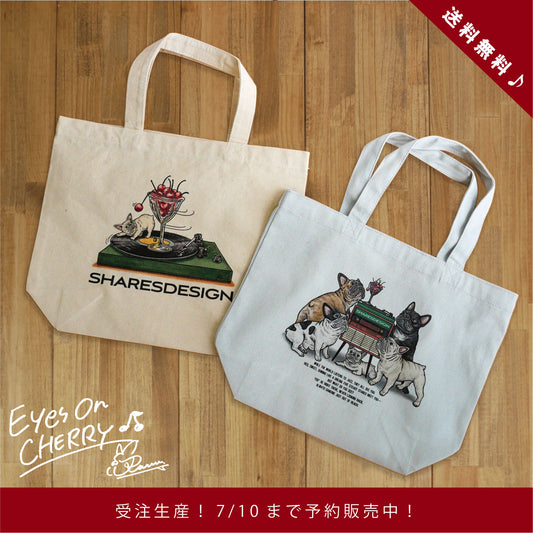 【受注生産!予約7/10まで!】 “Eyes on CHERRY” art by RUUU.  HAND BAG(送料無料)/ハンドバッグ