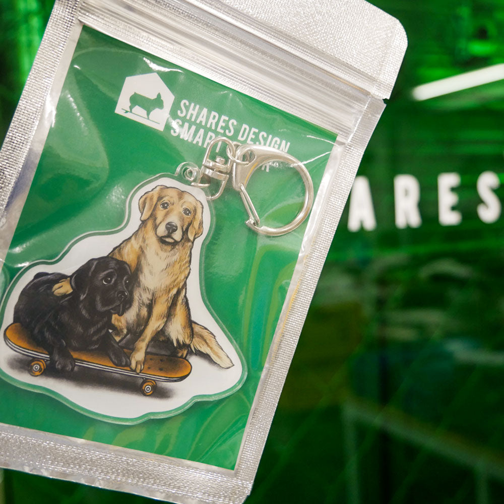 80s VINTAGE Golden Retriever & Labrador Retriever KeyHolder(送料無料)