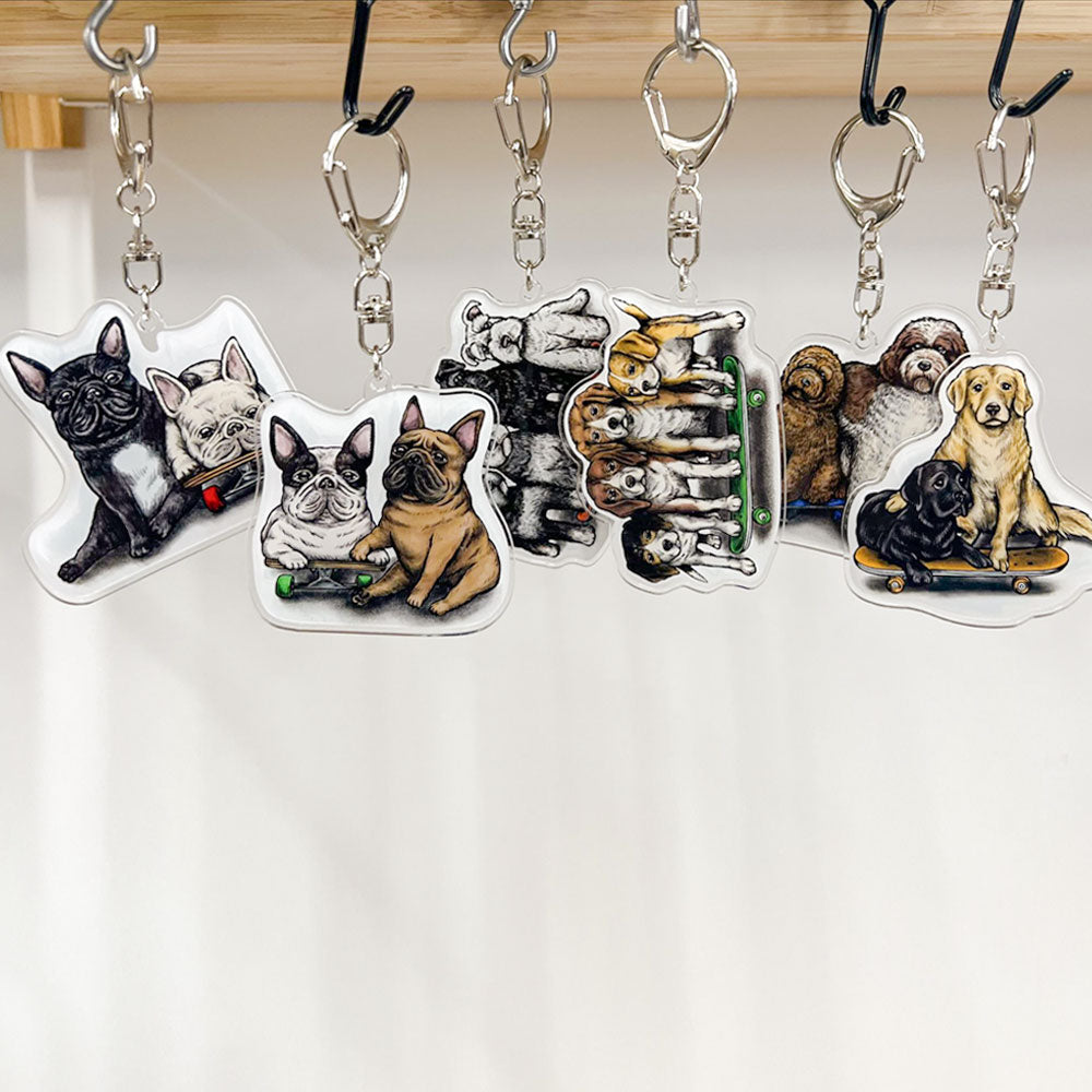 80s VINTAGE Golden Retriever & Labrador Retriever KeyHolder(送料無料)