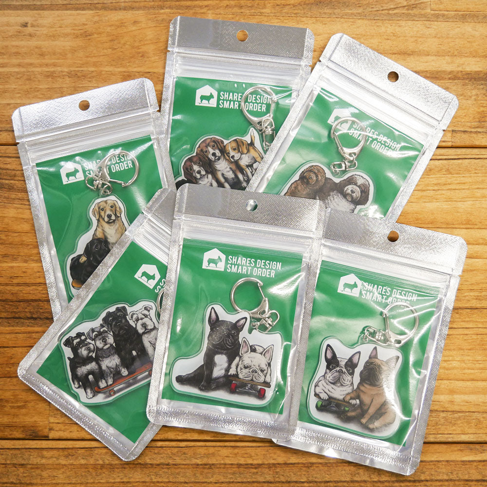 80s VINTAGE 4Schnauzer KeyHolder(送料無料)