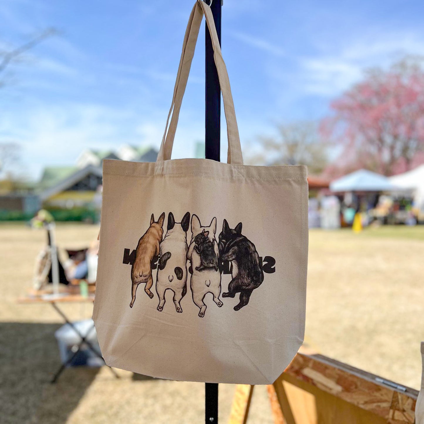 80sVINTAGE 4BUHI TOTE BAG/ トートバッグ(送料無料)