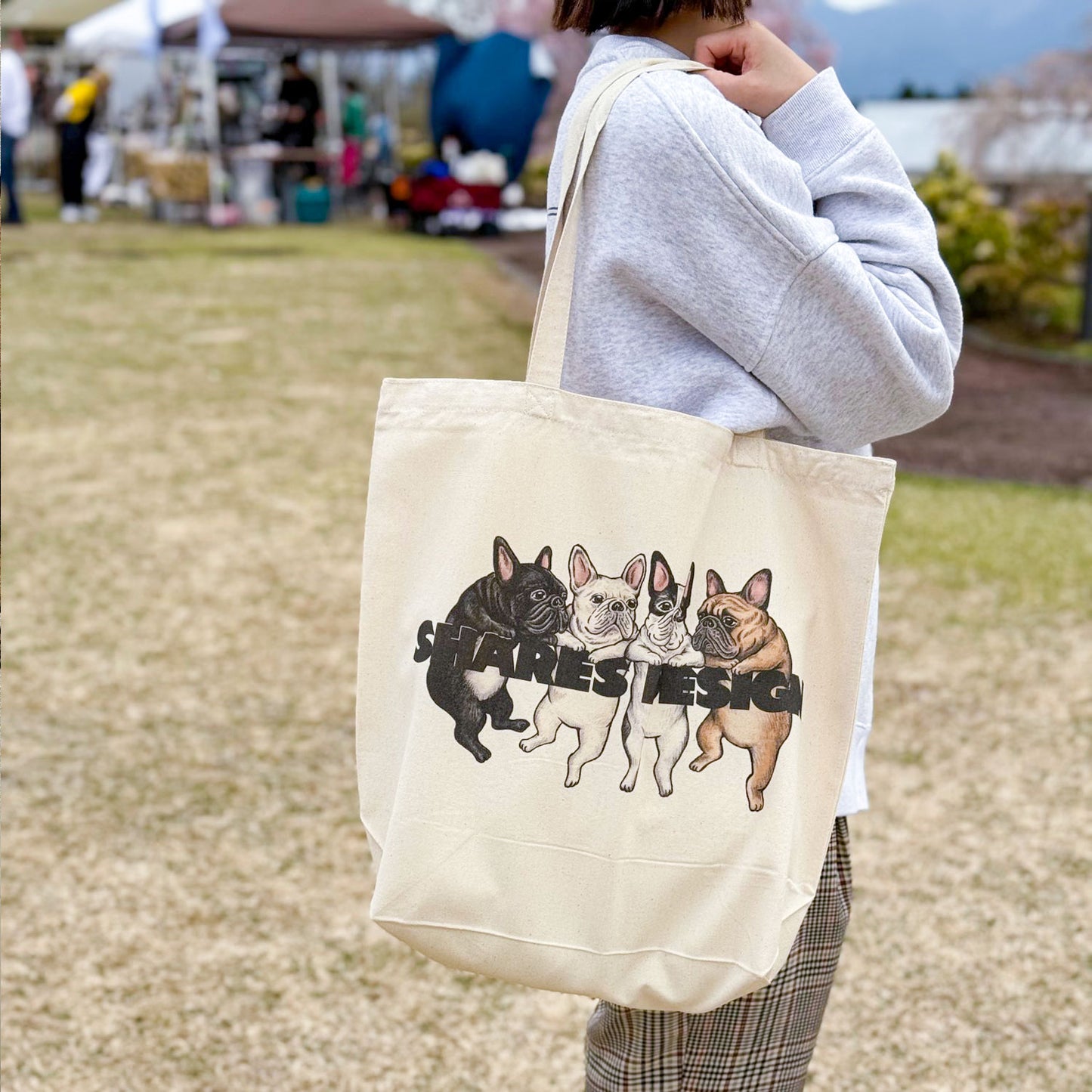 80sVINTAGE 4BUHI TOTE BAG/ トートバッグ(送料無料)