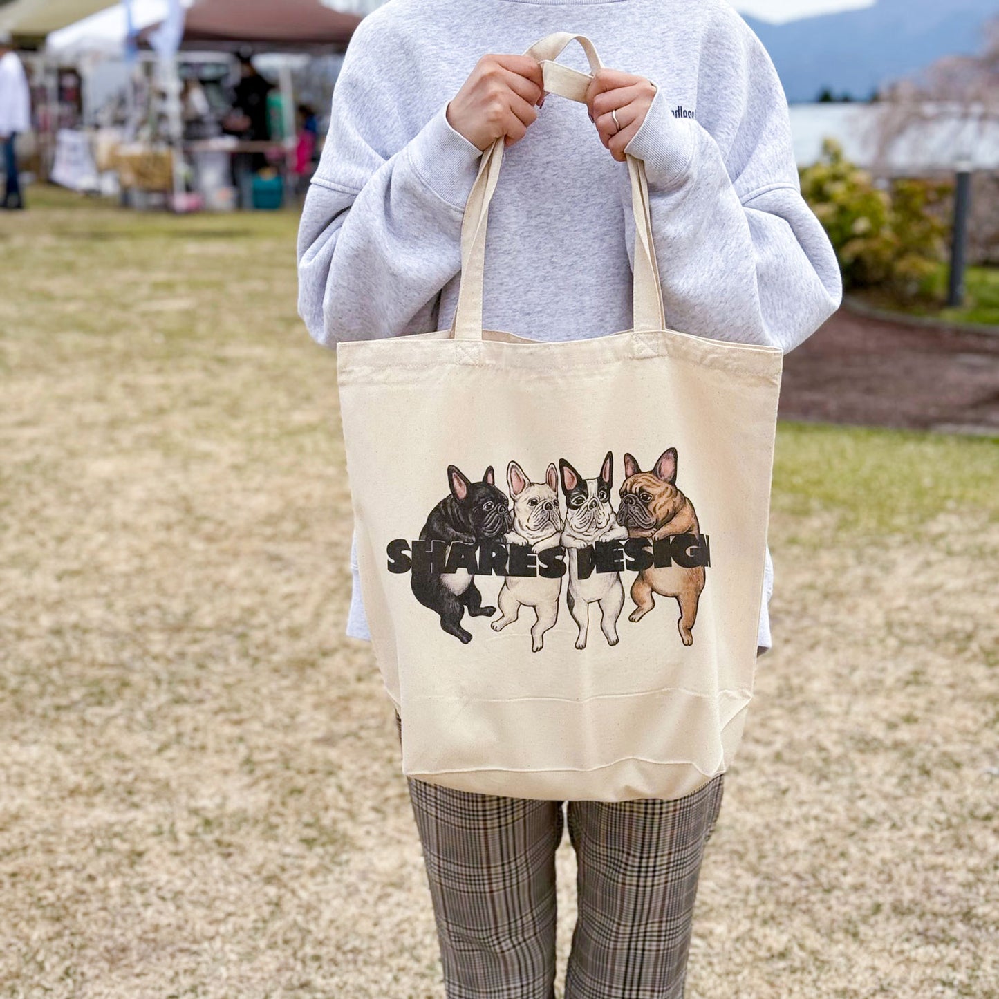 80sVINTAGE 4BUHI TOTE BAG/ トートバッグ(送料無料)