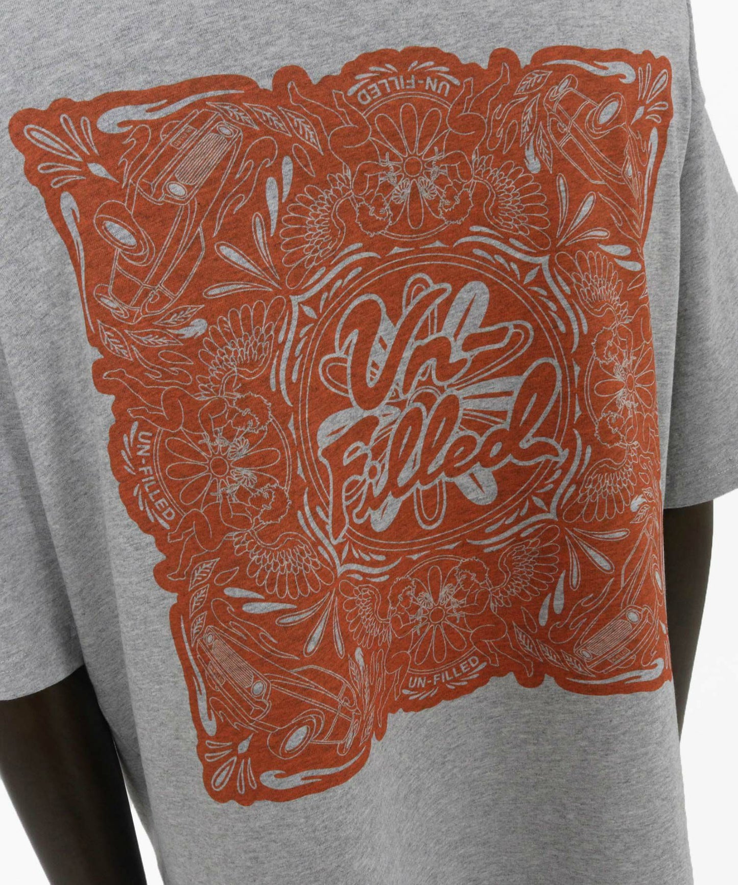 【un-filled(アンフィルド)】【予約販売5月下旬~6月上旬入荷】 U.F ANGEL BANDANNA T-SHIRT Tシャツ