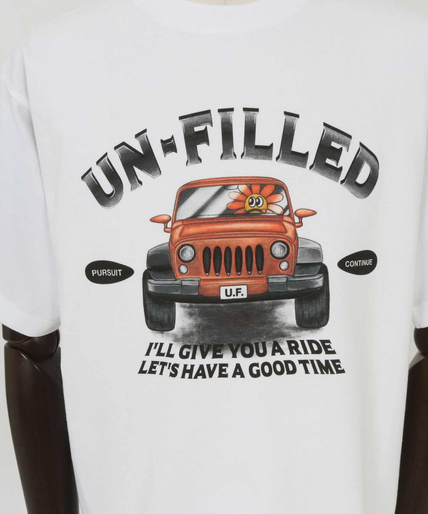 【un-filled(アンフィルド)】【予約販売5月下旬~6月上旬入荷】 U.F OFF ROAD CAR HEAVY WEIGHT T-SHIRT Tシャツ