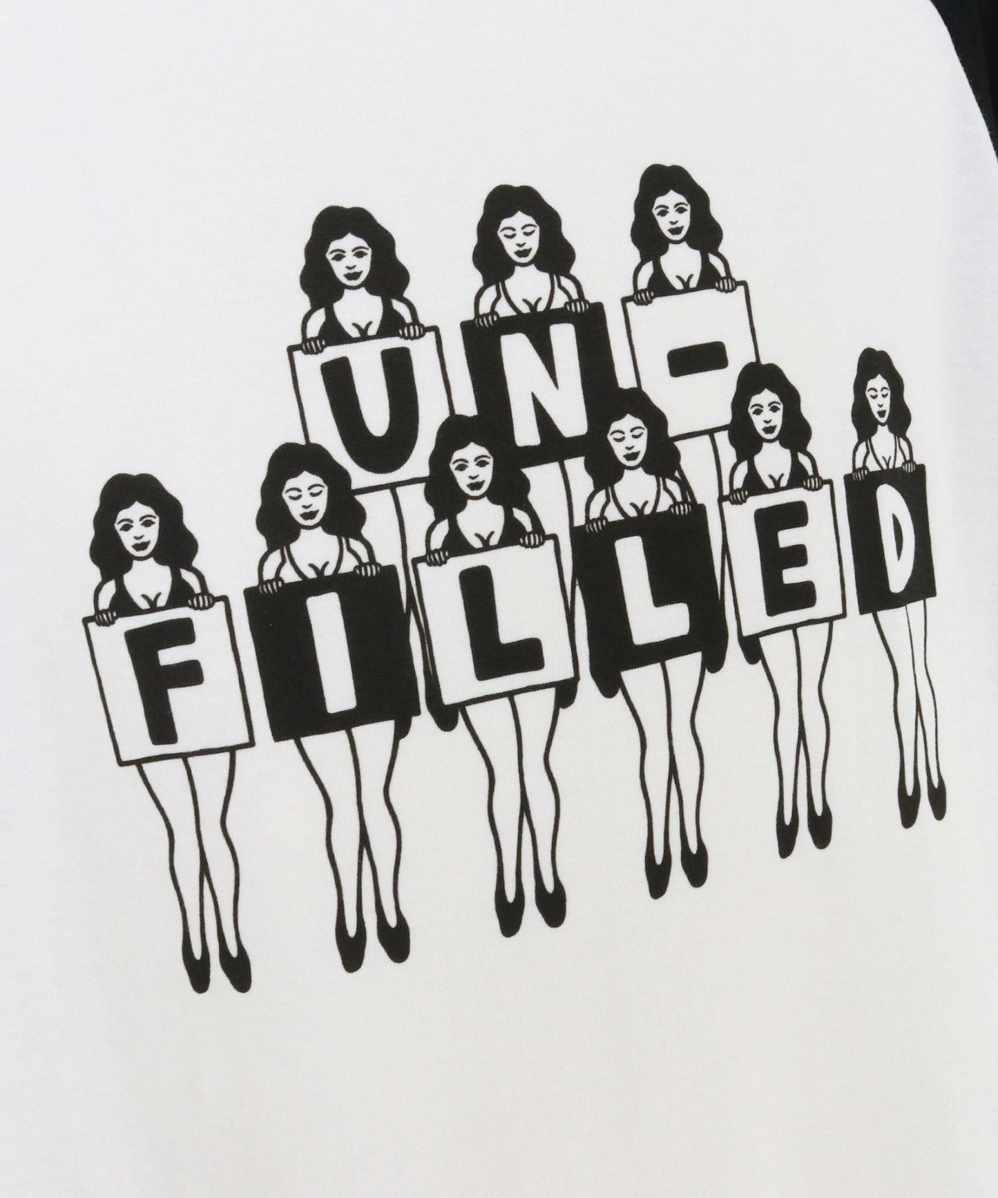 【un-filled(アンフィルド)】【予約販売5月下旬~6月上旬入荷】 U.F RACING GIRL RAGLAN SLEEVE T-SHIRT Tシャツ