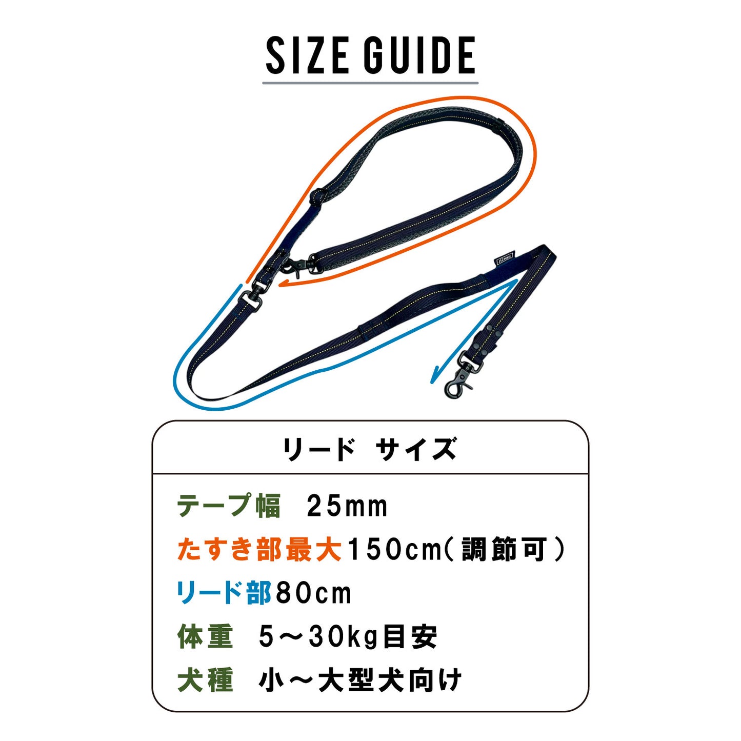 「名入れができるのはSHARES DESIGNだけ!」HOSU 〈HARVEST LABEL〉ミリタリーロングドッグリード(小型犬~大型犬用)