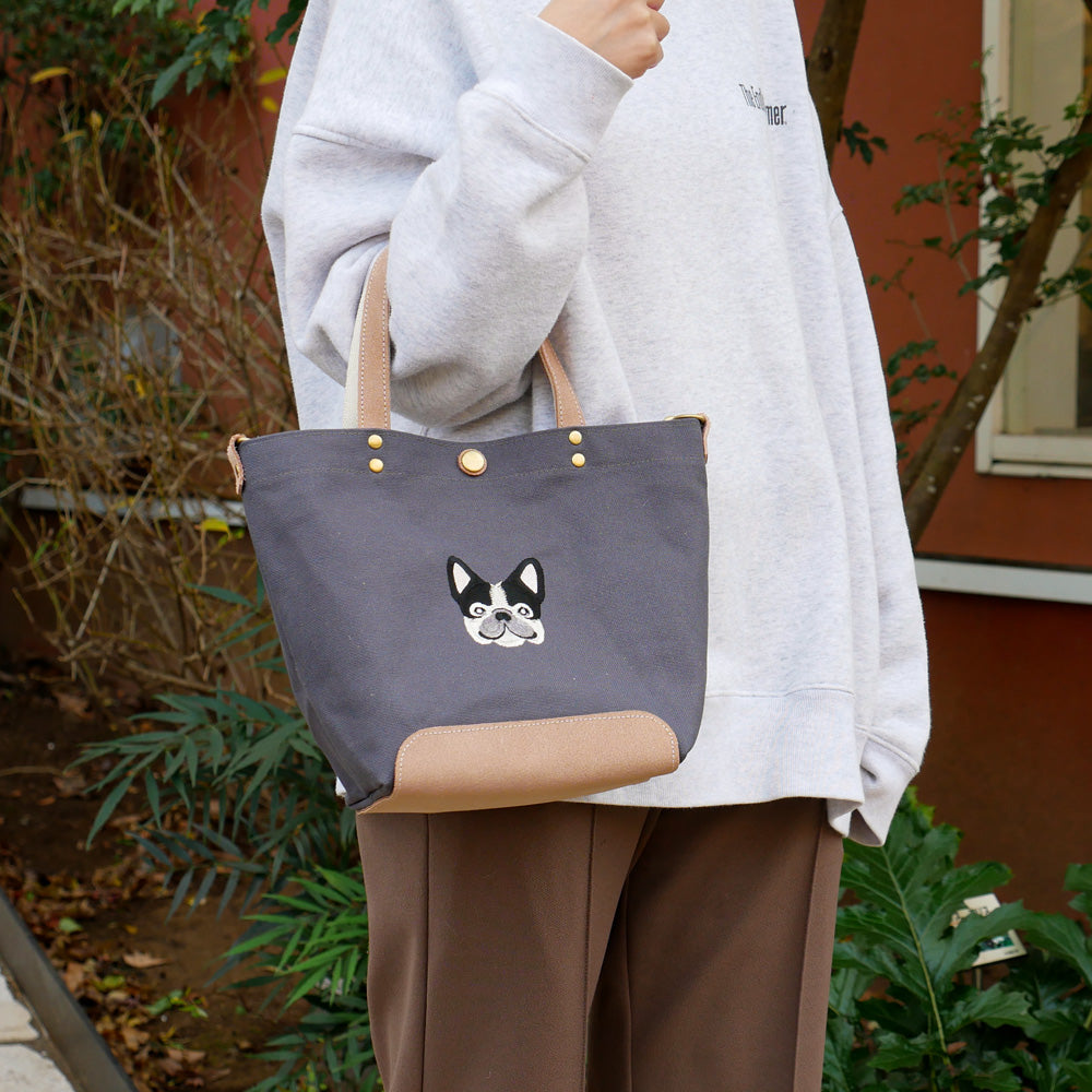 FB FACE EMB SHOULDER 2WAY BAG 【Pied】