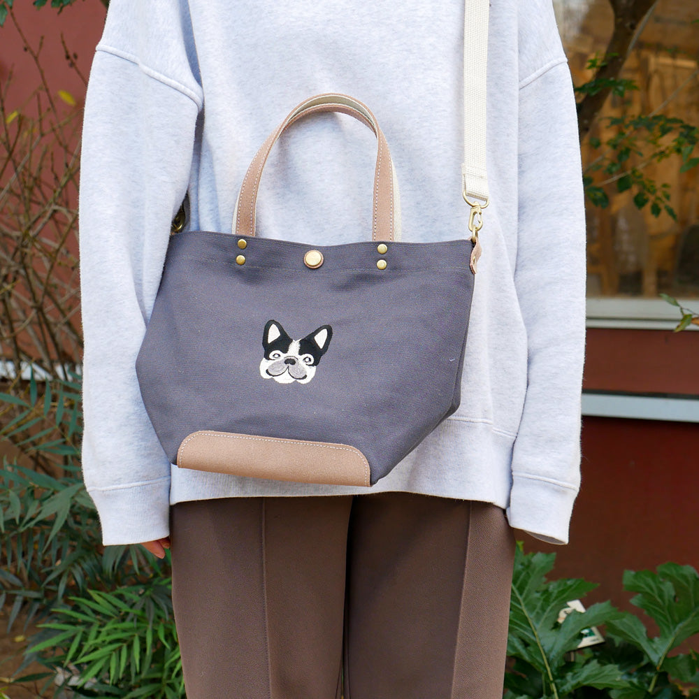 FB FACE EMB SHOULDER 2WAY BAG 【Pied】