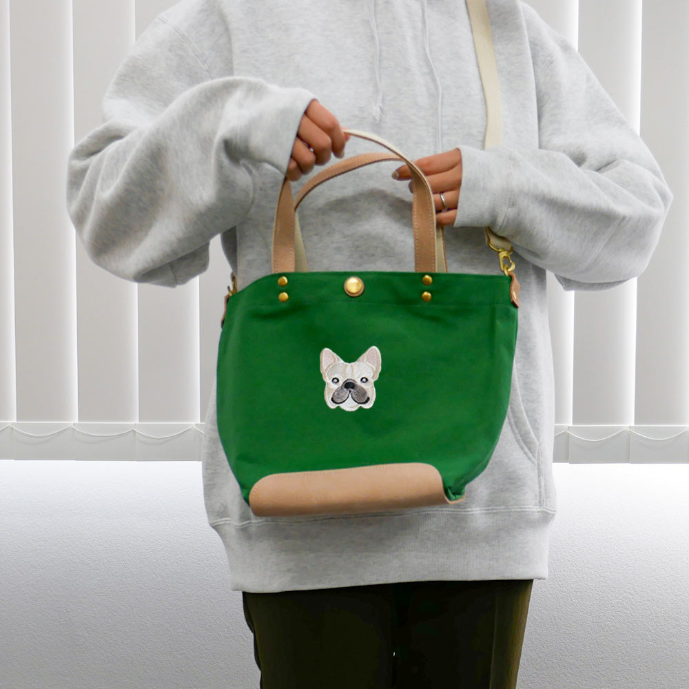 FB FACE EMB SHOULDER 2WAY BAG 【Cream】