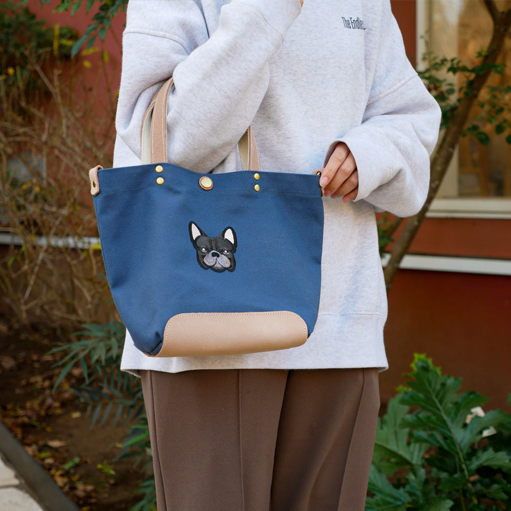 FB FACE EMB SHOULDER 2WAY BAG 【Brindle】