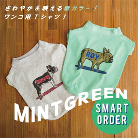 ワンコ用Tシャツに 新カラー “ミントグリーン” 登場！