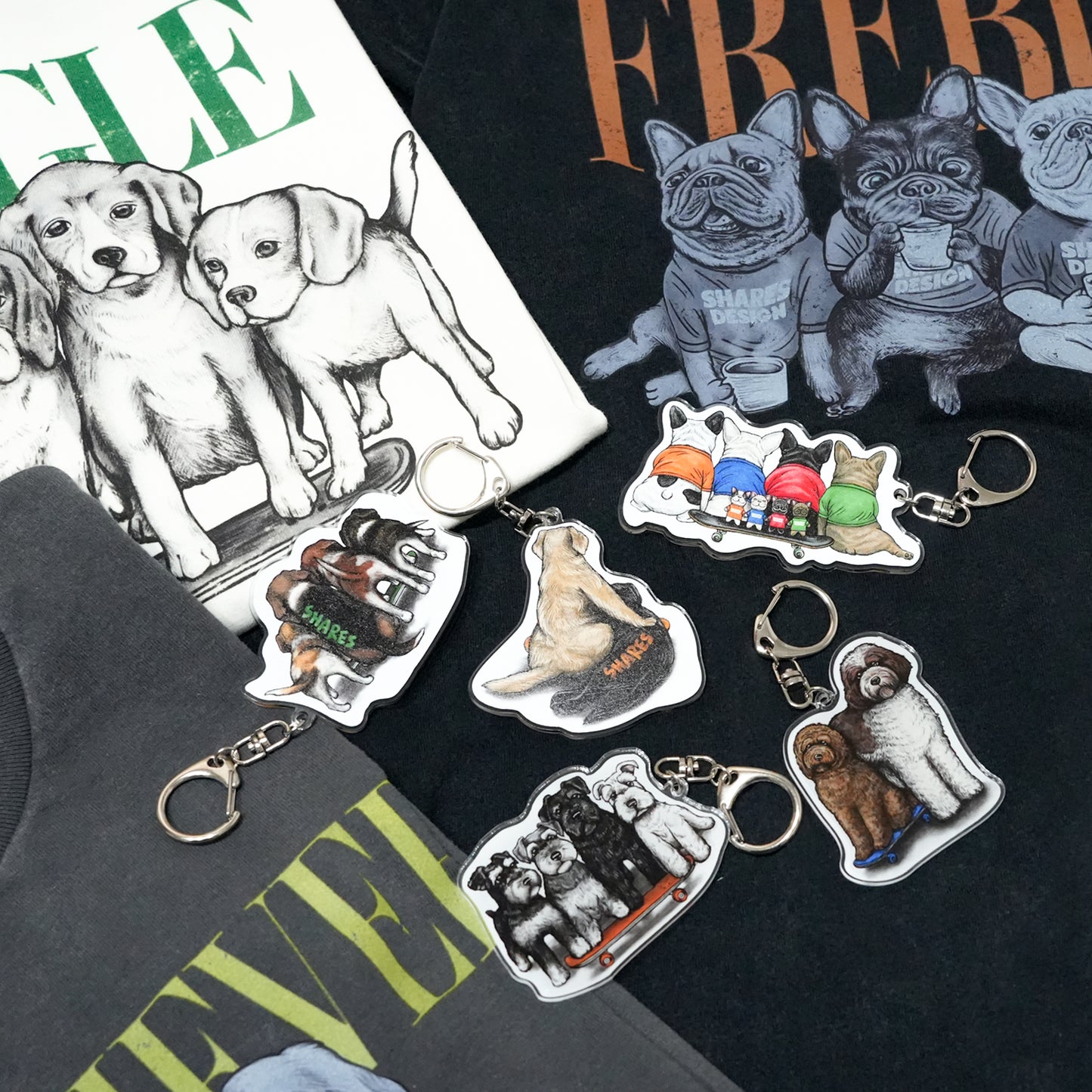 80s VINTAGE DOG  / 長袖Tシャツ【数量限定キーホルダー付き】