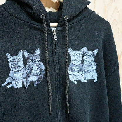 80s VINTAGE DOG  / ZIPパーカー【数量限定キーホルダー付き】