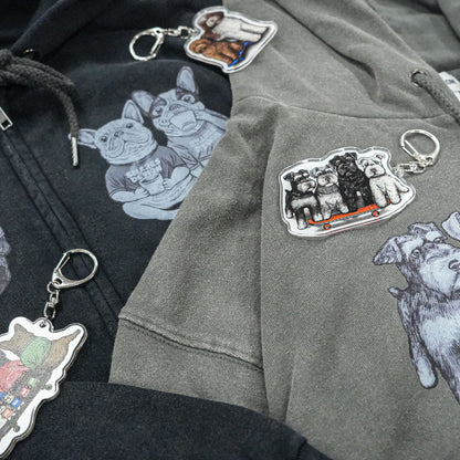 80s VINTAGE DOG  / ZIPパーカー【数量限定キーホルダー付き】