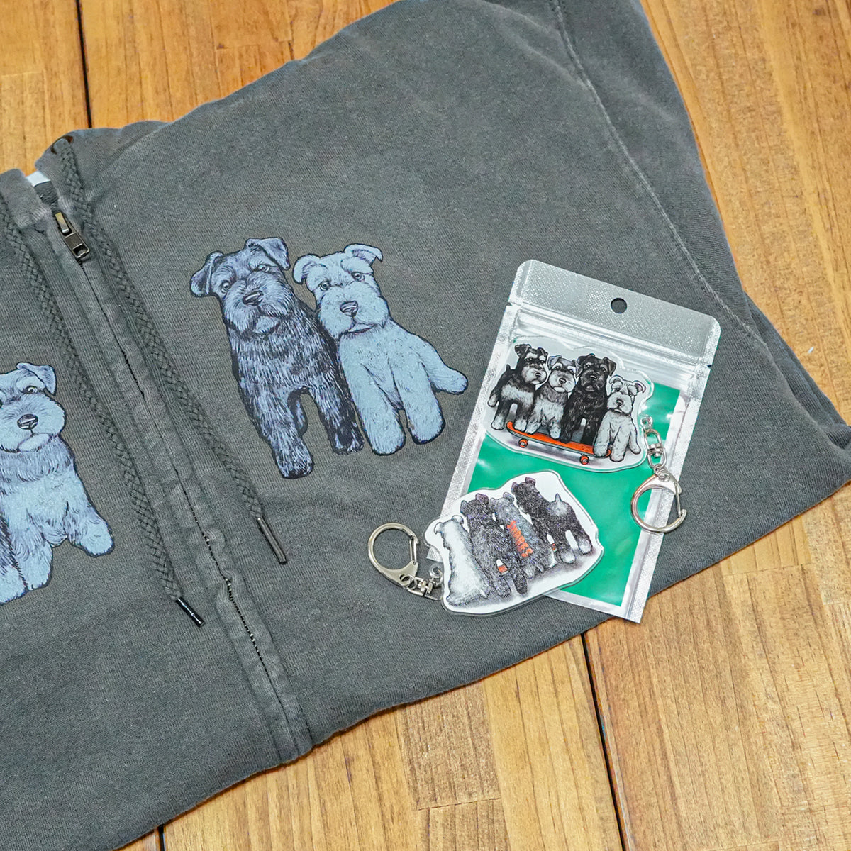 80s VINTAGE DOG  / ZIPパーカー【数量限定キーホルダー付き】
