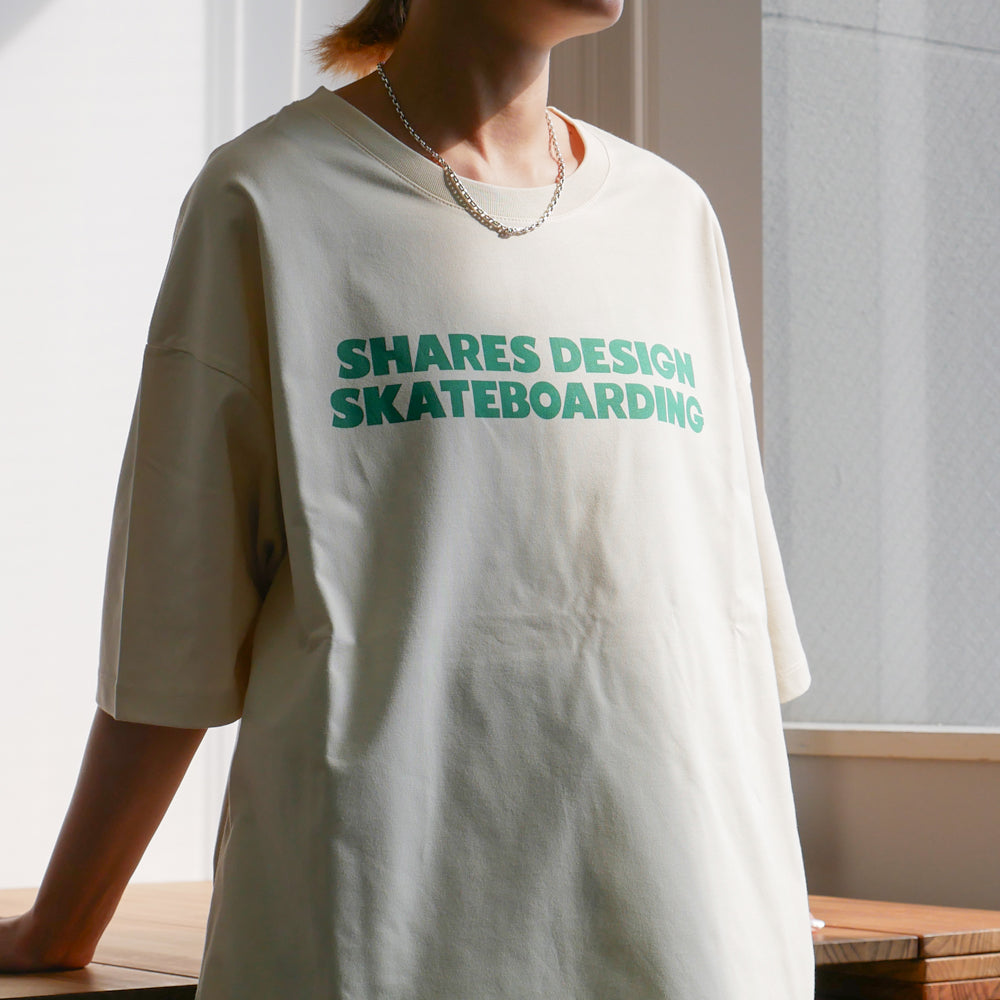 【受注生産！予約7/18まで！】SHARES DESIGN SKATEBOARDING T-SHIRTS  [LOCAL CREW] / 半袖 T シャツ