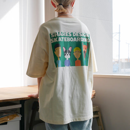 【受注生産！予約7/18まで！】SHARES DESIGN SKATEBOARDING T-SHIRTS  [LOCAL CREW] / 半袖 T シャツ