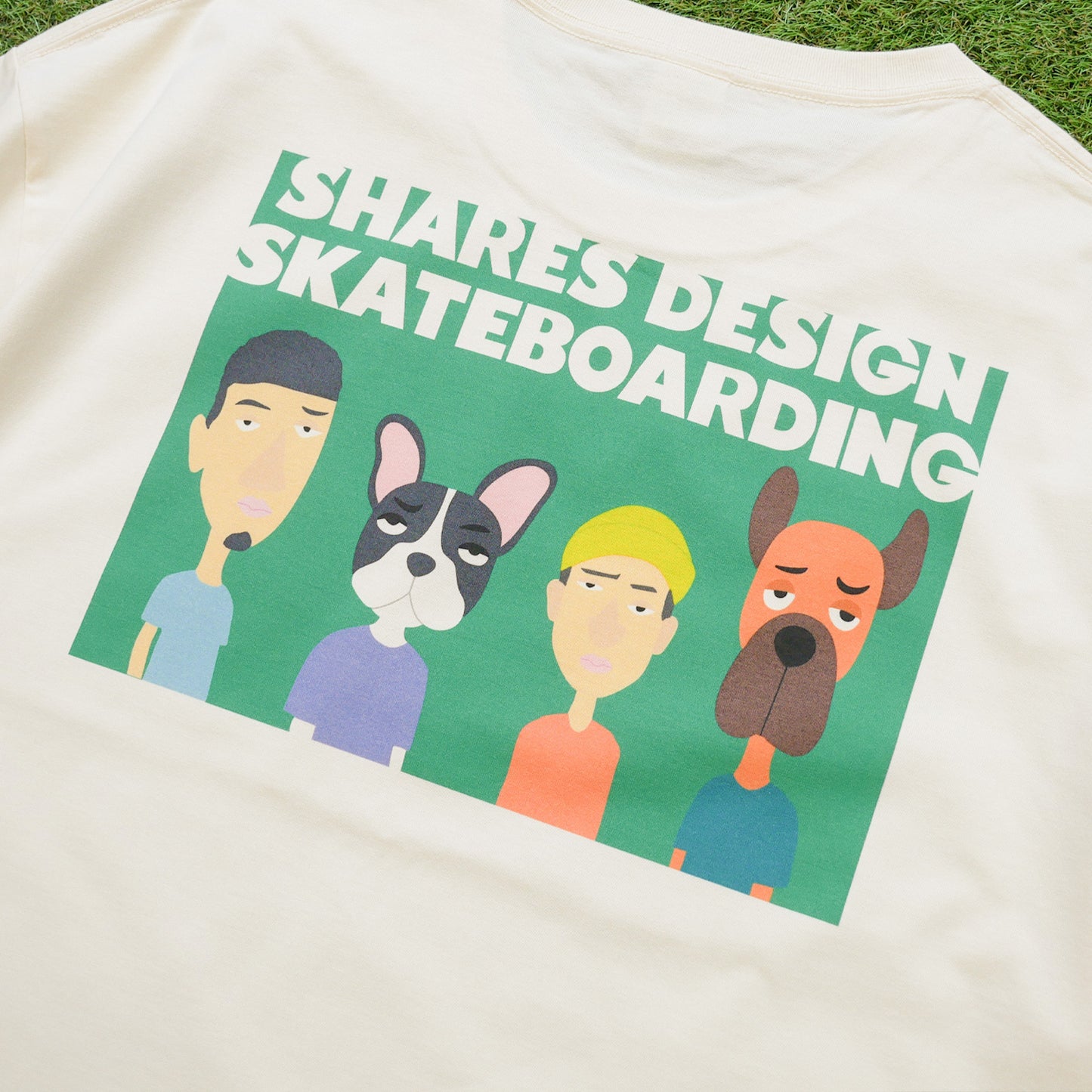 【受注生産！予約7/18まで！】SHARES DESIGN SKATEBOARDING T-SHIRTS  [LOCAL CREW] / 半袖 T シャツ