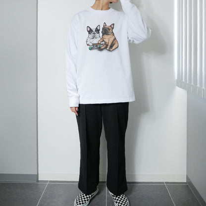 80's VTG 2BUHI LONG SLEEVE T(PIED & FAWN) / 長袖Tシャツ