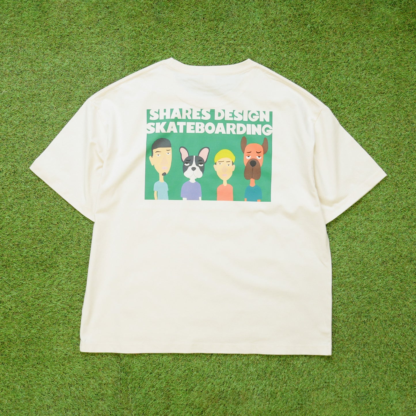 【受注生産！予約7/18まで！】SHARES DESIGN SKATEBOARDING T-SHIRTS  [LOCAL CREW] / 半袖 T シャツ