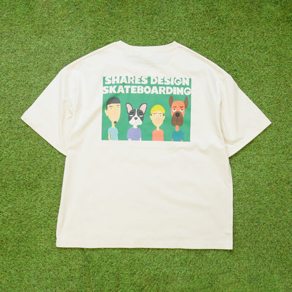 【受注生産！予約7/18まで！】SHARES DESIGN SKATEBOARDING T-SHIRTS  [LOCAL CREW] / 半袖 T シャツ