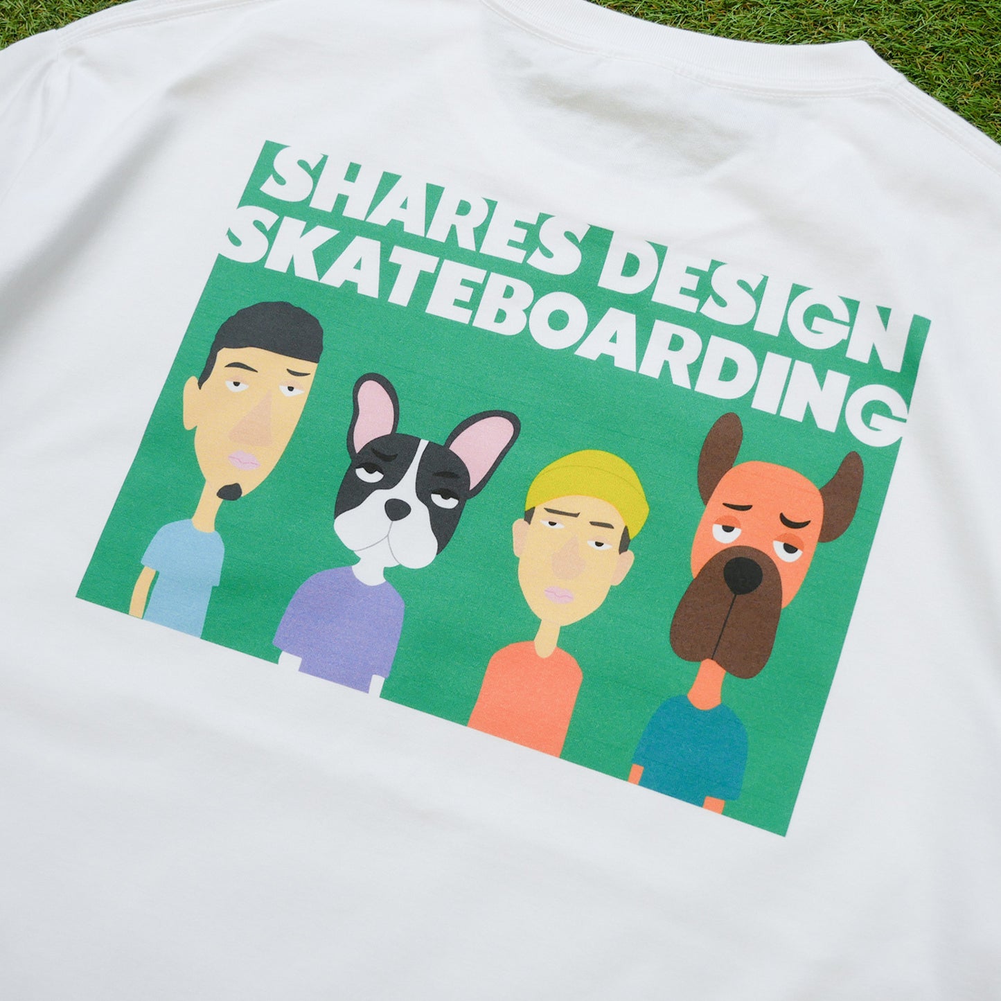 【受注生産！予約7/18まで！】SHARES DESIGN SKATEBOARDING T-SHIRTS  [LOCAL CREW] / 半袖 T シャツ