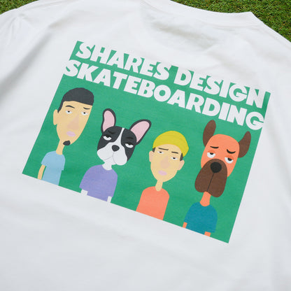 【受注生産！予約7/18まで！】SHARES DESIGN SKATEBOARDING T-SHIRTS  [LOCAL CREW] / 半袖 T シャツ