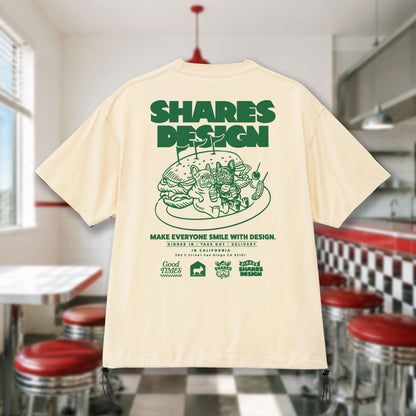 〈SHARES DINER〉DINER /ドローコードTシャツ