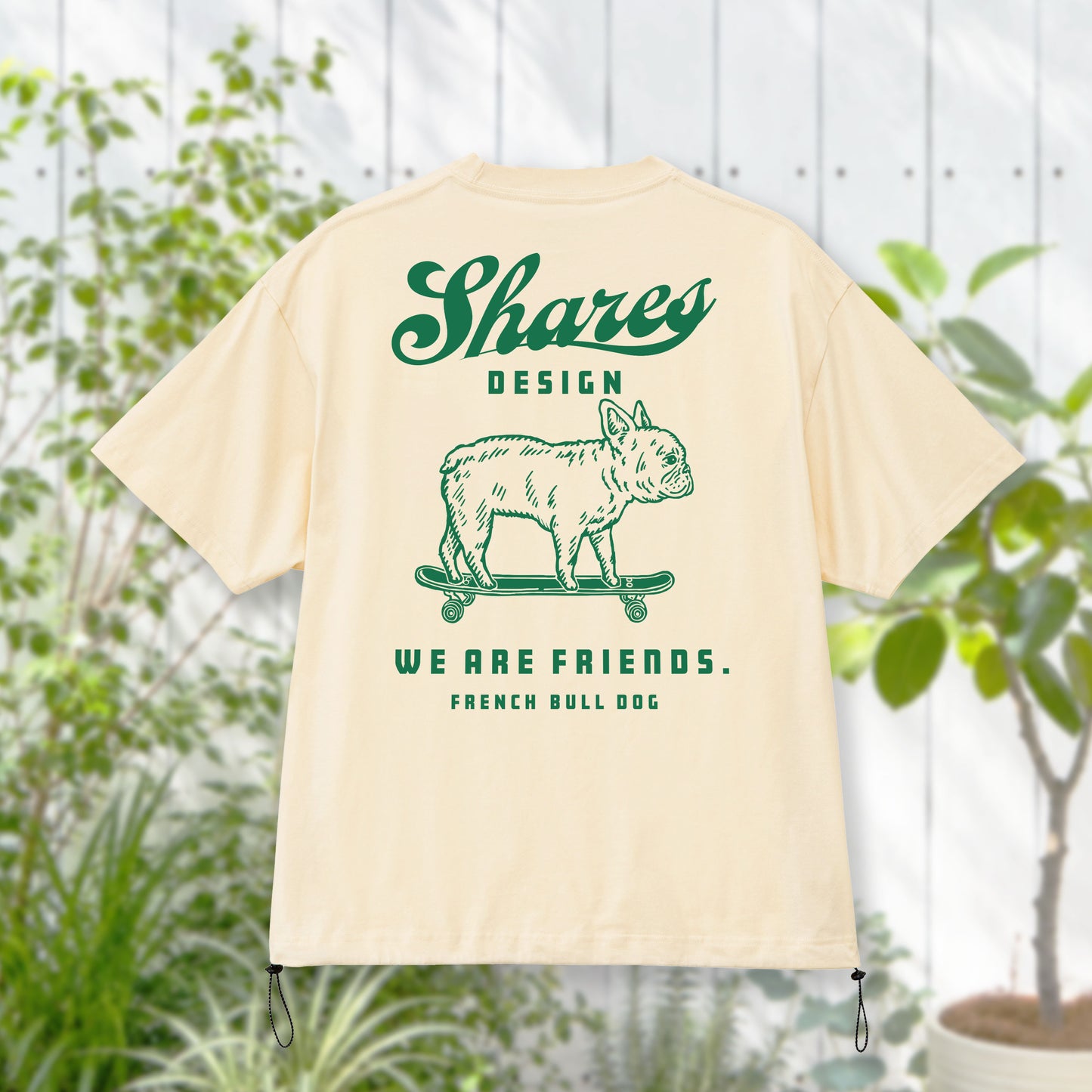 〈DOG FRIENDS〉French Bulldog /ドローコードTシャツ