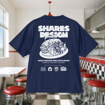 〈SHARES DINER〉DINER /ドローコードTシャツ