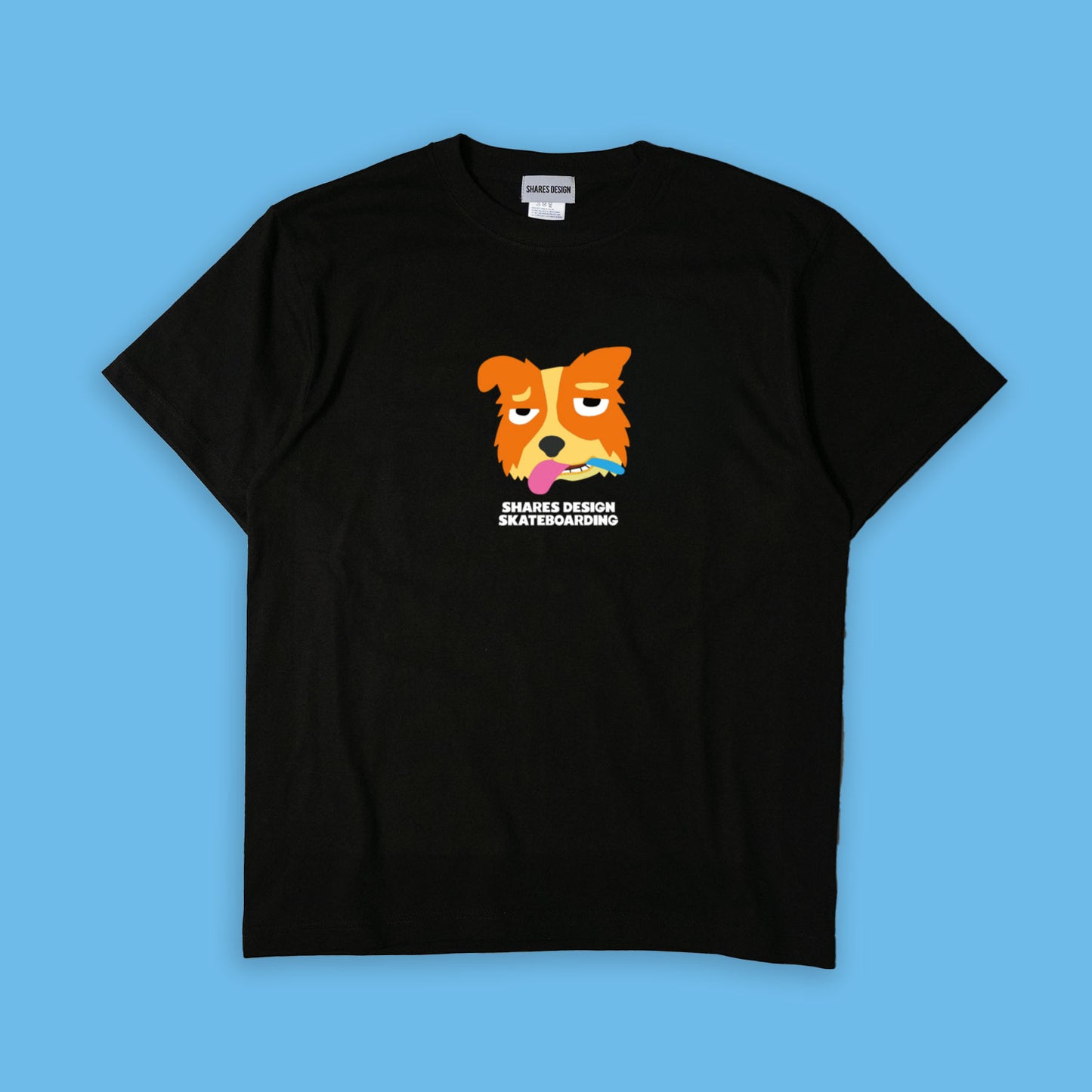 【期間限定！ 8/31 まで販売中】 SHARESDESIGN SKATEBOARDING Liberty dog city T-SHIRT / 半袖 T シャツ