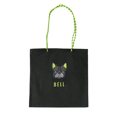ネーム刺繍セミオーダー【フレブルフェイスPARACORD SQUARE TOTE BAG/ スクエアトートバッグ】