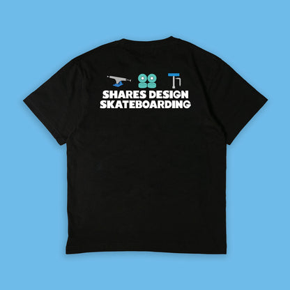 【期間限定！ 8/31 まで販売中】 SHARESDESIGN SKATEBOARDING Liberty dog city T-SHIRT / 半袖 T シャツ