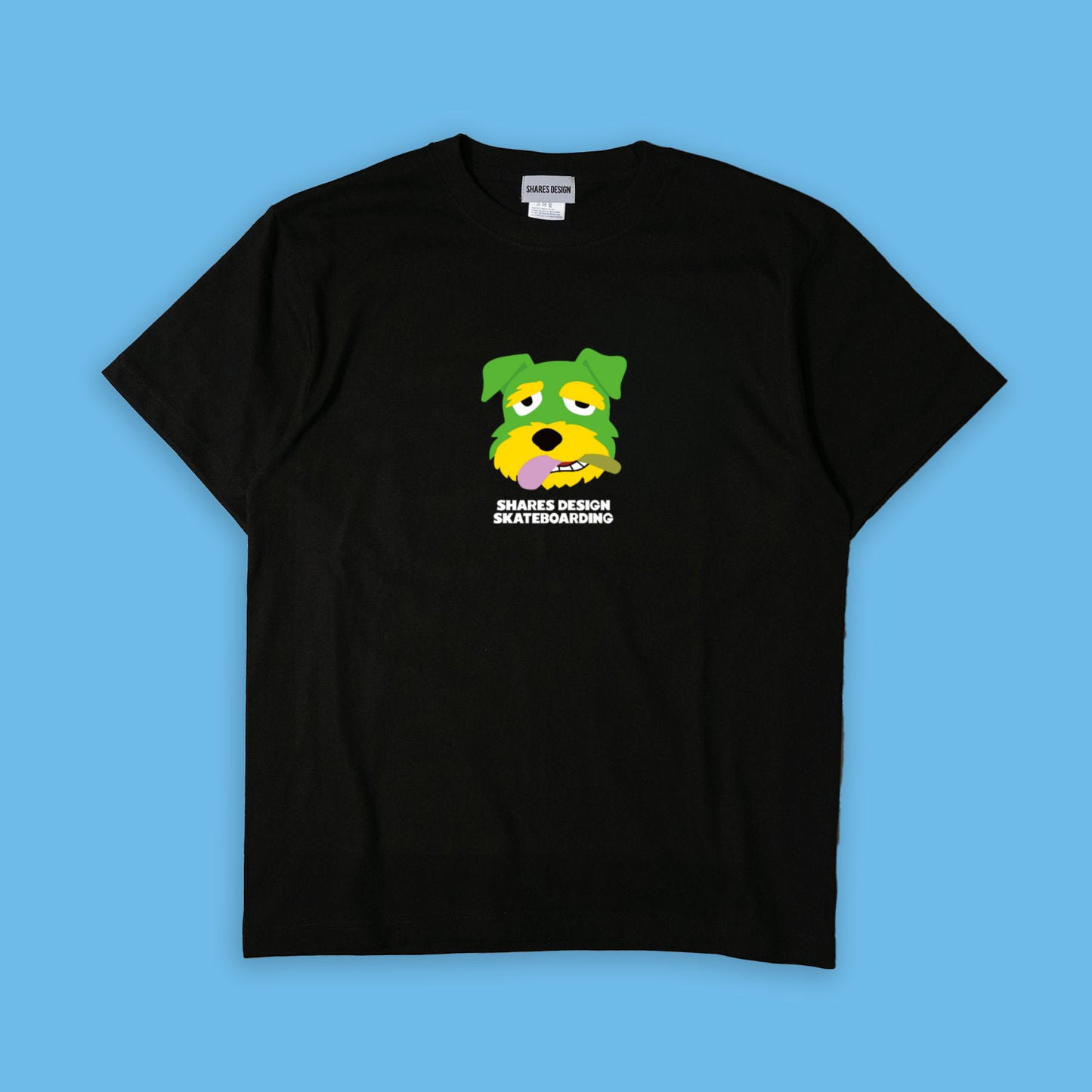 【期間限定！ 8/31 まで販売中】 SHARESDESIGN SKATEBOARDING Liberty dog city T-SHIRT / 半袖 T シャツ