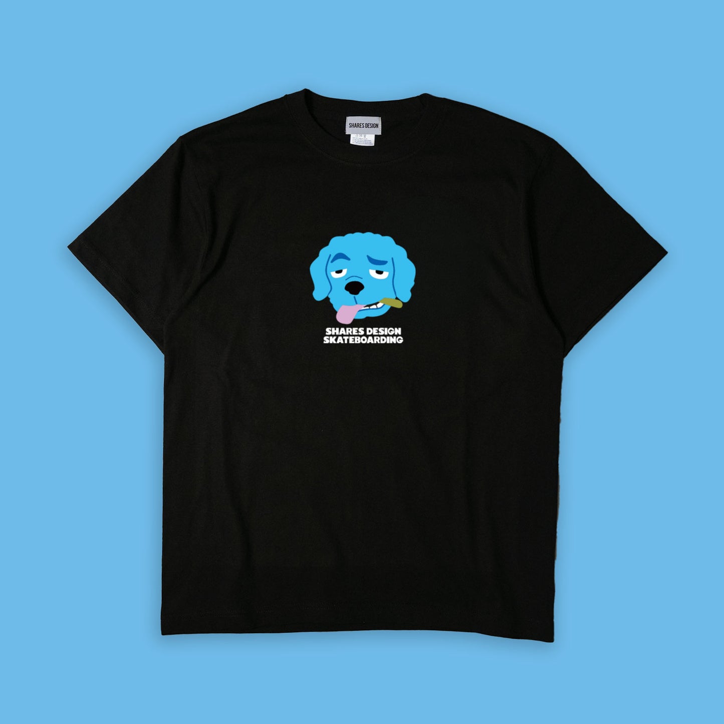 【期間限定！ 8/31 まで販売中】 SHARESDESIGN SKATEBOARDING Liberty dog city T-SHIRT / 半袖 T シャツ