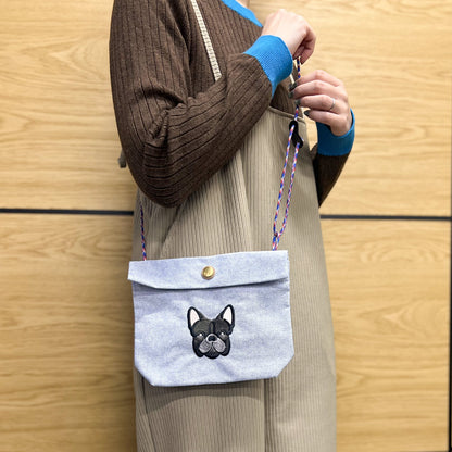 FB FACE EMB POCHETTE 【NEW シャンブレー素材】