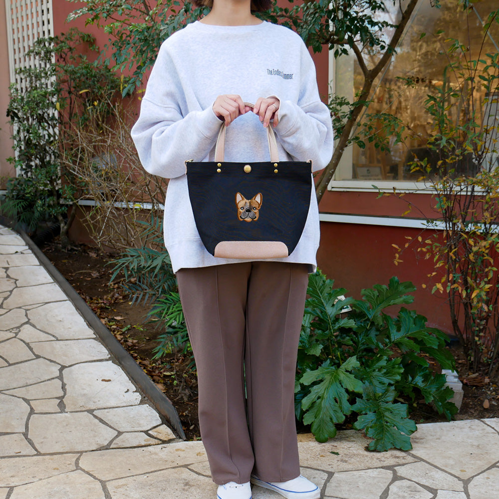 FB FACE EMB SHOULDER 2WAY BAG 【Fawn】