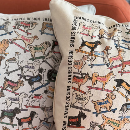 SHARES ALL OVER CUSHION COVER/ 総柄-クッションカバー（送料無料）