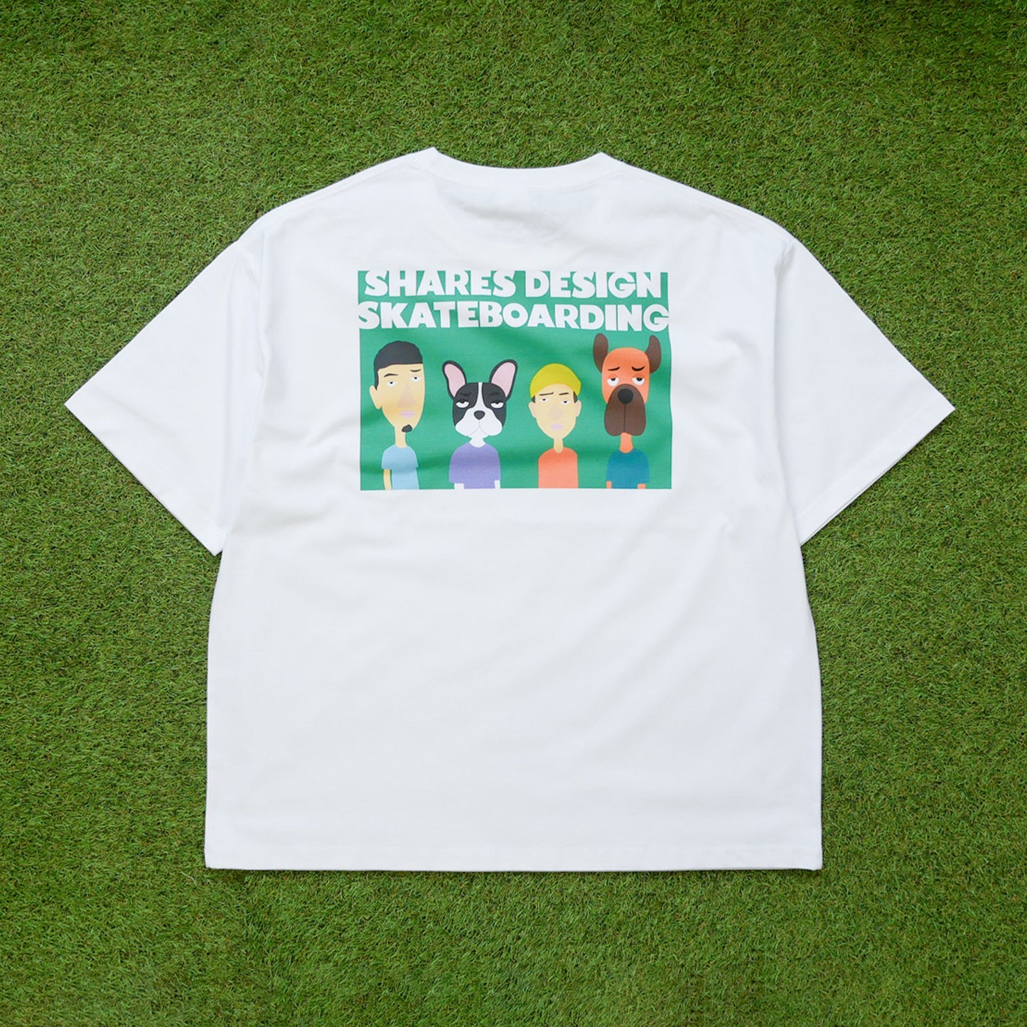 【受注生産！予約7/18まで！】SHARES DESIGN SKATEBOARDING T-SHIRTS  [LOCAL CREW] / 半袖 T シャツ