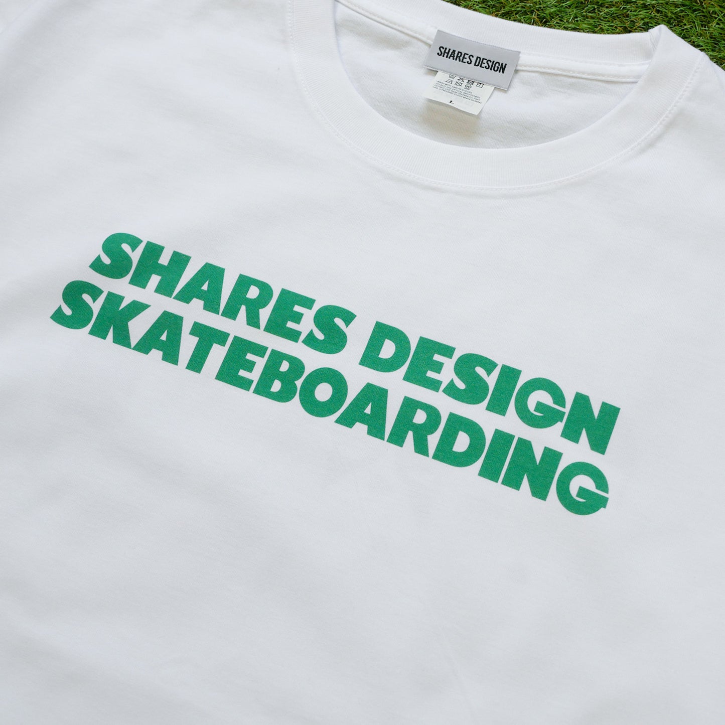 【受注生産！予約7/18まで！】SHARES DESIGN SKATEBOARDING T-SHIRTS  [LOCAL CREW] / 半袖 T シャツ