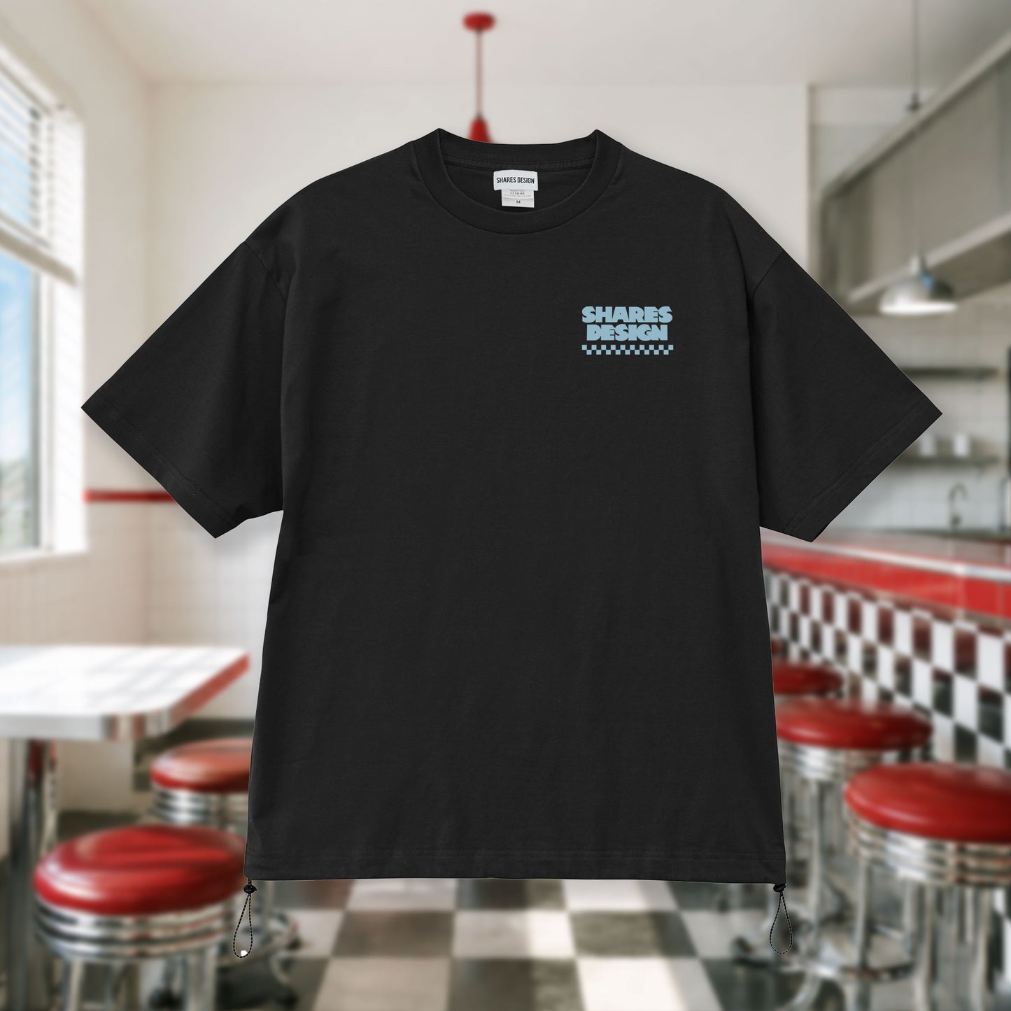 〈SHARES DINER〉DINER /ドローコードTシャツ