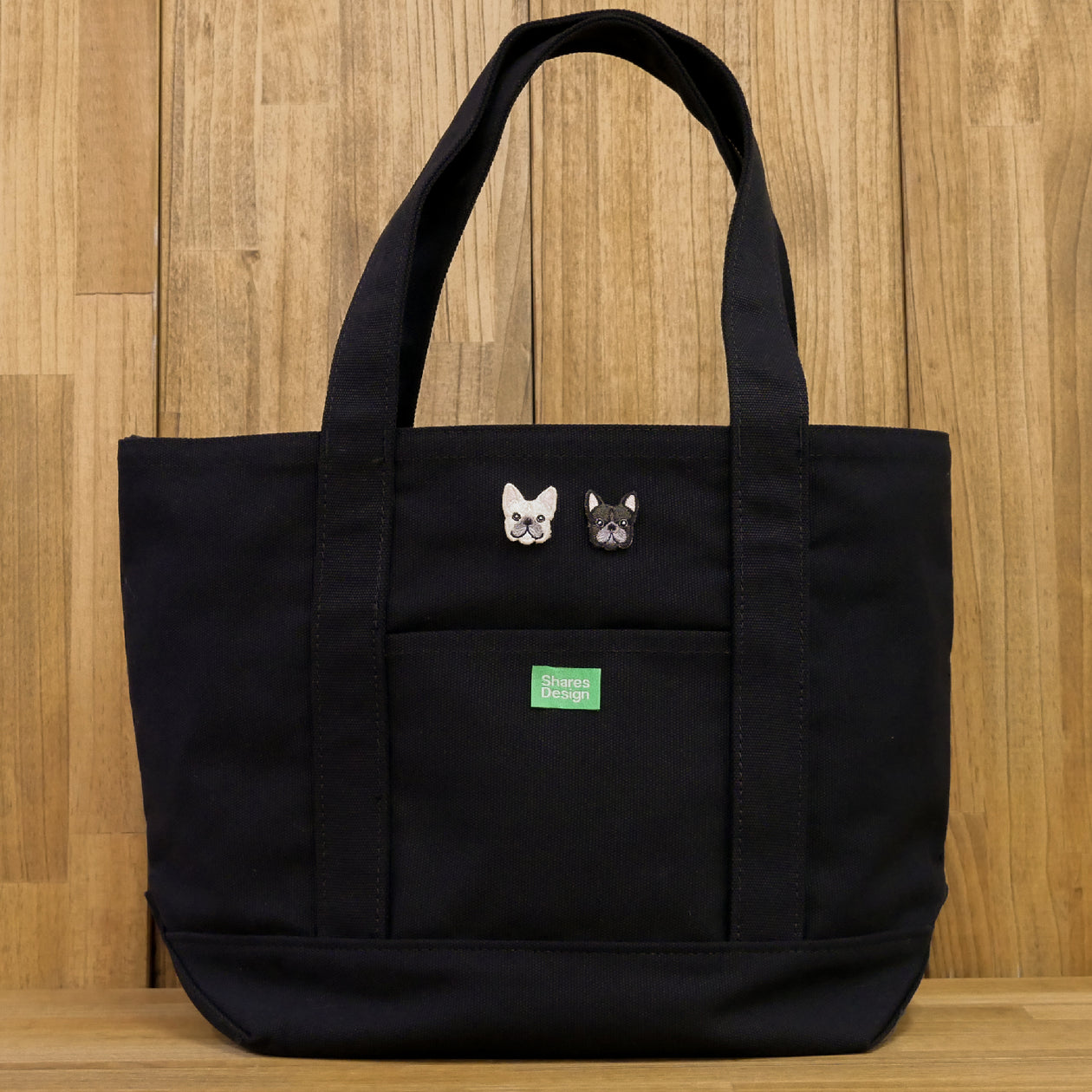 FB FACE 2P EMB HOLIDAY MIDDLE TOTE BAG【ブラック】