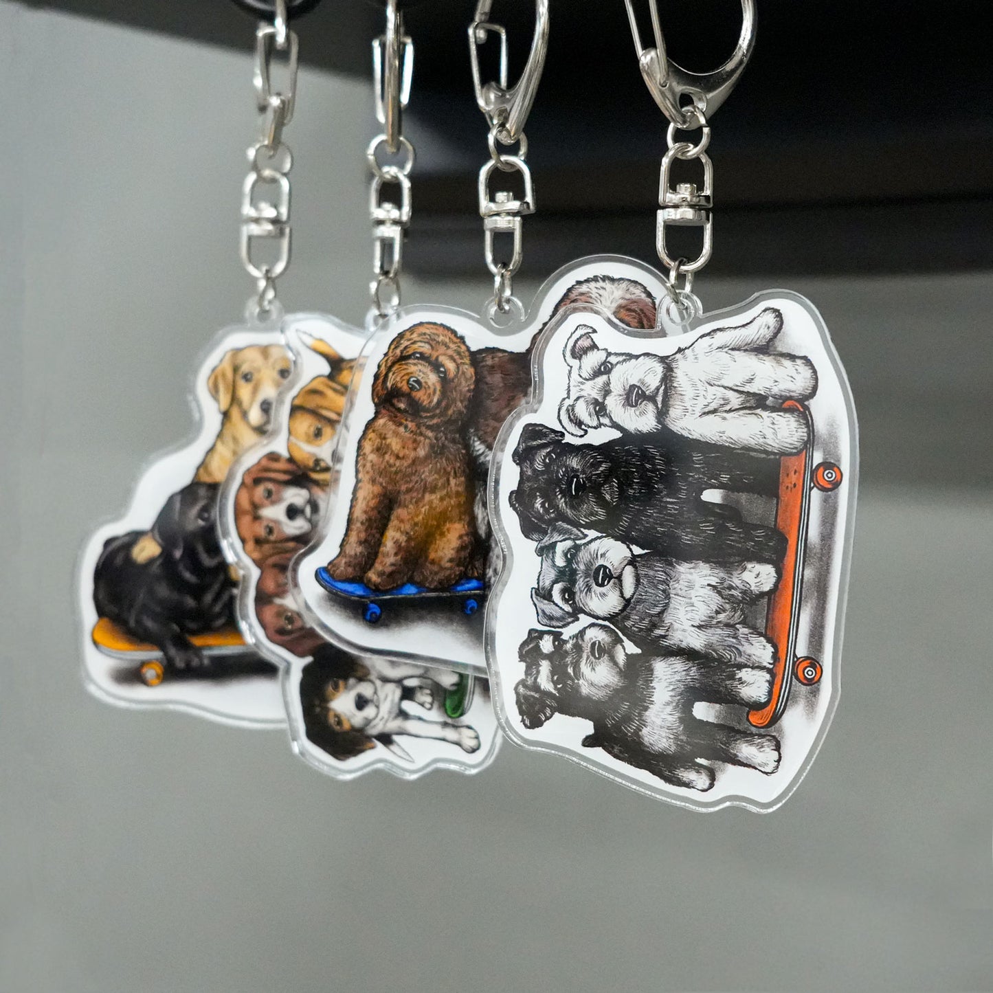 【数量限定！】80s VINTAGE DOG キーホルダー/全4犬種（送料無料）
