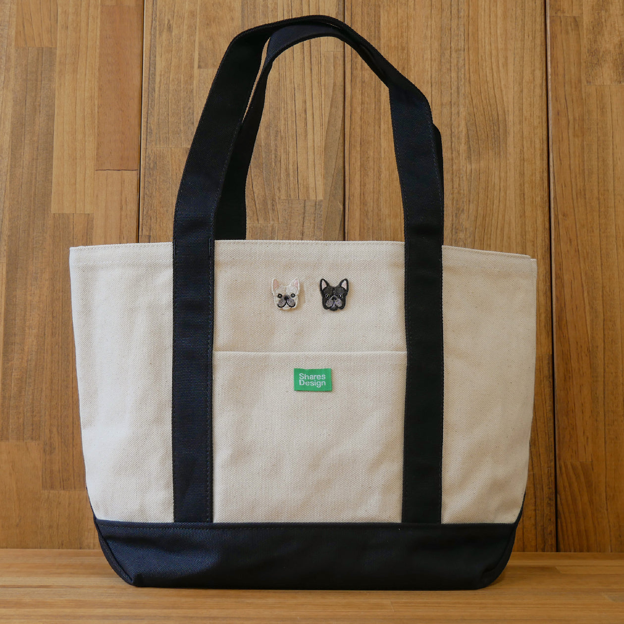 FB FACE 2P EMB HOLIDAY MIDDLE TOTE BAG【バイカラー】