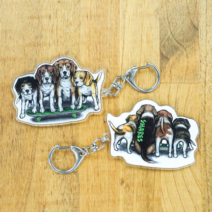 【数量限定！】80s VINTAGE DOG キーホルダー/全4犬種（送料無料）