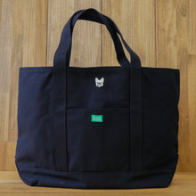 画像をギャラリービューアに読み込む, FB FACE 1P EMB 1DAY BIG TOTE BAG【ブラック】
