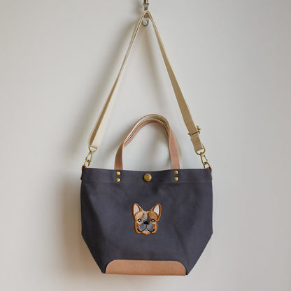 FB FACE EMB SHOULDER 2WAY BAG 【Fawn】