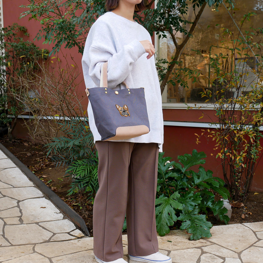 FB FACE EMB SHOULDER 2WAY BAG 【Fawn】